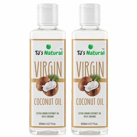 Picture of TJ's NATURAL VIRGIN COCONUT OIL (200 ML+ 200ML)