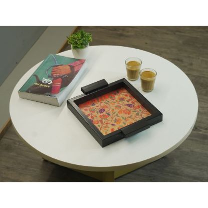 Picture of Paithani fabric Tray 8x8
