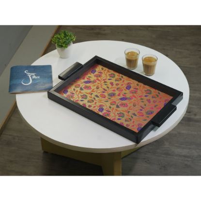 Picture of Paithani fabric Tray 10x14